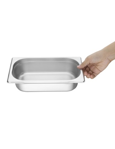 Bac Gastronorme inox GN 1/4 65mm Vogue - 1,7L