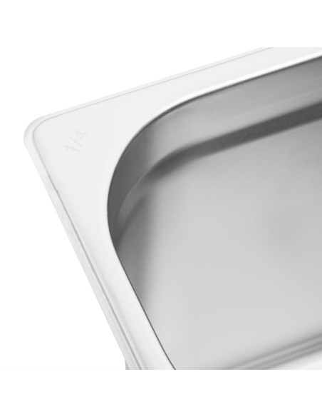 Bac Gastronorme inox GN 1/4 200mm Vogue - 5,2 L