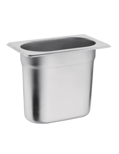 Bac Gastronorme inox GN 1/9 150mm Vogue - 1L