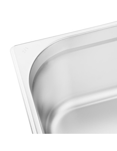 Bac Gastronorme inox GN 2/1 150mm Vogue - 43L