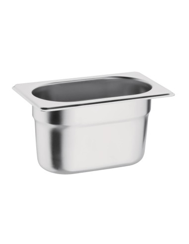 Bac Gastronorme inox GN 1/9 Vogue 100mm - 0,8L