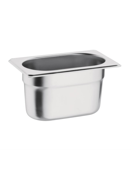 Bac Gastronorme inox GN 1/9 Vogue 100mm - 0,8L