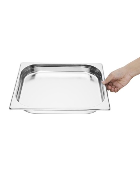 Bac Gastronorme inox GN 2/3 40mm Vogue - 3,5 L