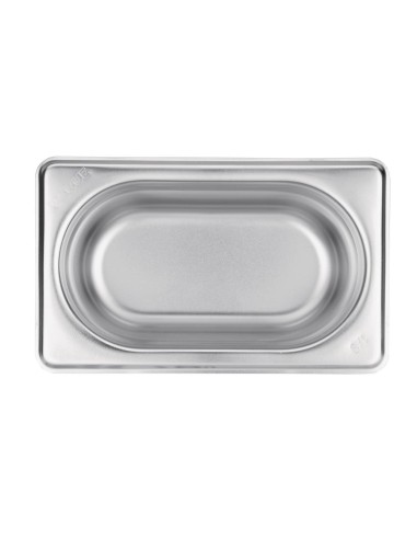 Bac Gastronorme inox GN 1/9 Vogue 100mm - 0,8L