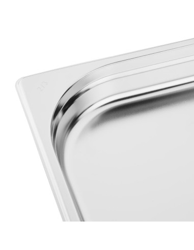 Bac Gastronorme inox GN 2/3 40mm Vogue - 3,5 L