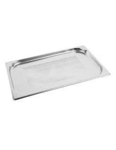 Bac Gastronorme inox perforé GN 1/1 20mm Vogue - 3L
