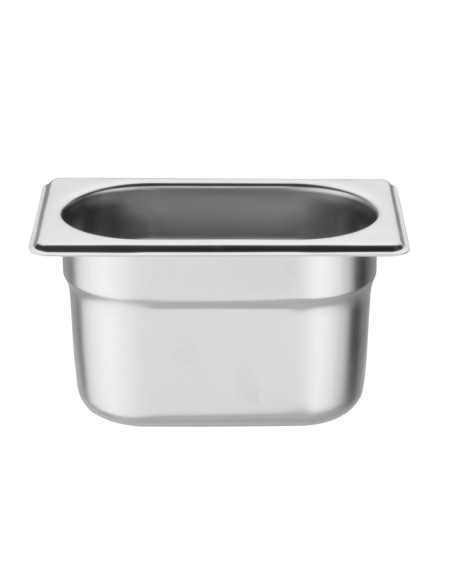 Bac Gastronorme inox GN 1/9 Vogue 100mm - 0,8L