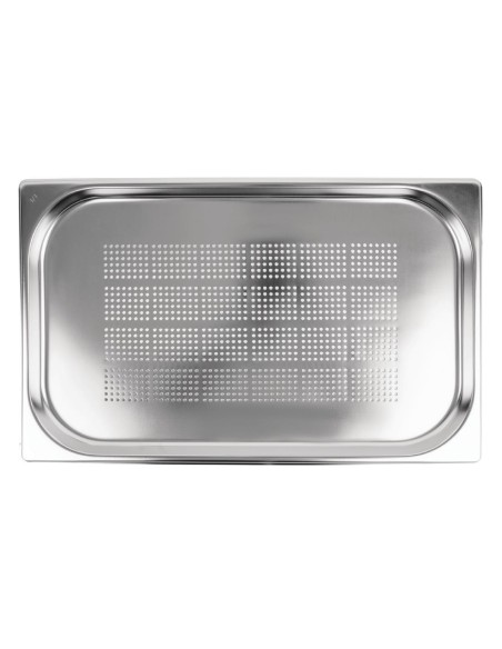 Bac Gastronorme inox perforé GN 1/1 20mm Vogue - 3L