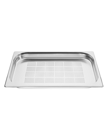Bac Gastronorme inox perforé GN 1/1 40mm Vogue - 5,8L
