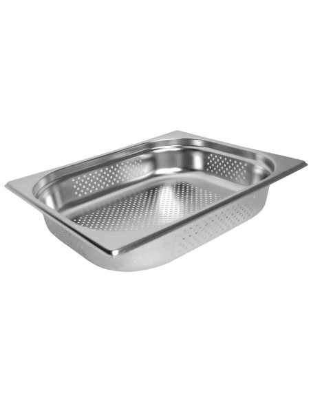 Bac Gastronorme inox perforé GN 1/2 Vogue - 6,2 L