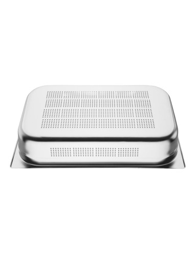 Bac Gastronorme inox perforé GN 1/1 100mm Vogue - 13,5L