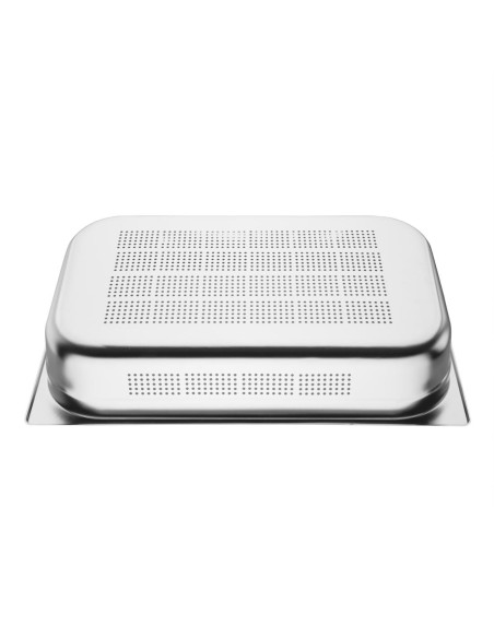 Bac Gastronorme inox perforé GN 1/1 100mm Vogue - 13,5L