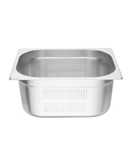 Bac Gastronorme inox perforé GN 1/2 Vogue - 9L