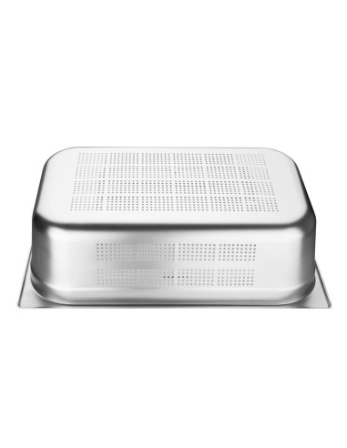 Bac Gastronorme inox perforé GN 1/1 150mm Vogue - 20 L