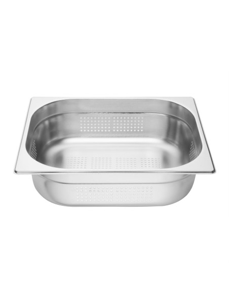 Bac Gastronorme inox perforé GN 1/2 Vogue - 6,2 L