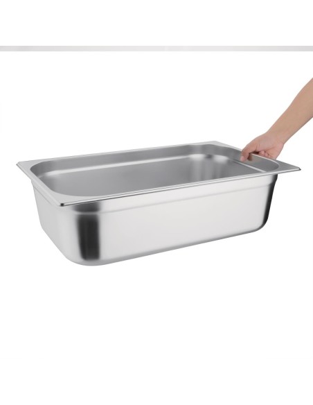 Bac Gastronorme inox GN 1/1 150mm Vogue - 20 L