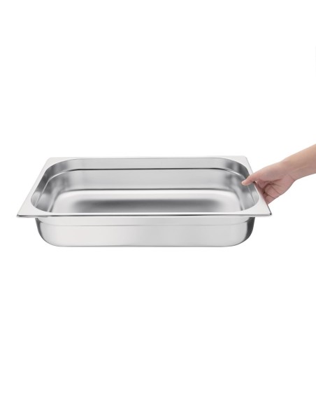 Bac Gastronorme inox GN 1/1 100mm Vogue - 13,5 L