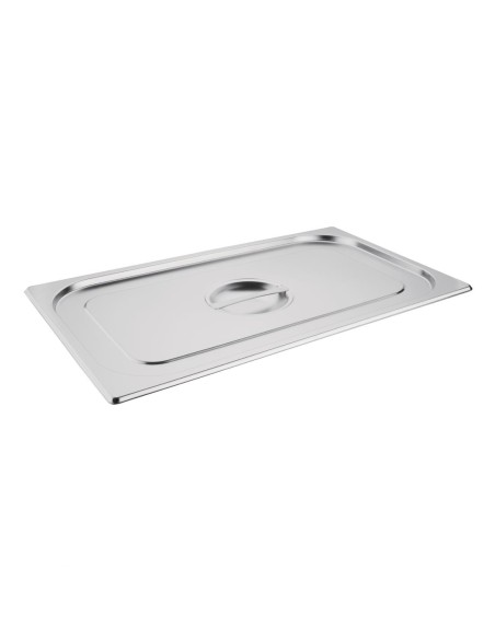 Couvercle GN 1/1 inox Vogue - Durable et polyvalent