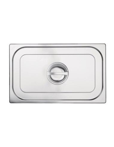 Couvercle GN 1/1 inox Vogue - Durable et polyvalent
