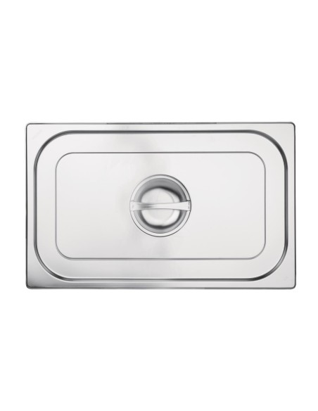 Couvercle GN 1/1 inox Vogue - Durable et polyvalent