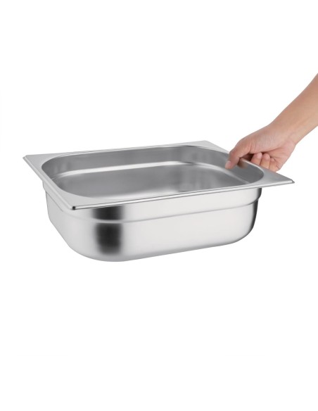 Bac Gastronorme inox GN 1/2 100mm Vogue - 6,2 L