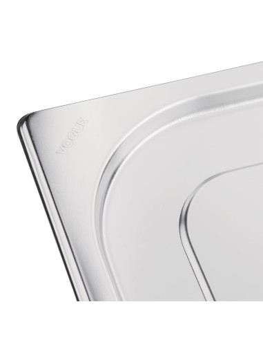 Couvercle GN 1/1 inox Vogue - Durable et polyvalent