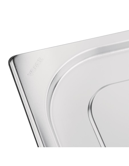 Couvercle GN 1/1 inox Vogue - Durable et polyvalent