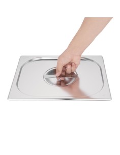Couvercle GN 1/2 inox Vogue - Qualité 201 2