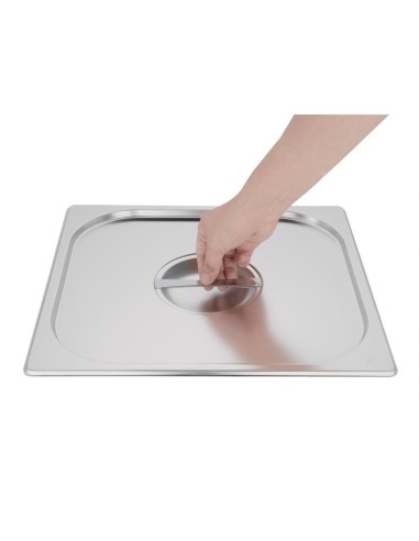 Couvercle GN 2/3 inox Vogue - Qualité professionnelle