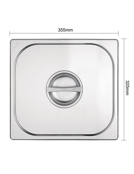 Couvercle GN 2/3 inox Vogue - Qualité professionnelle