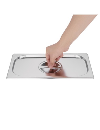 Couvercle GN 1/3 inox Vogue - Haute durabilité