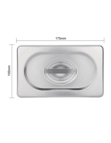Couvercle GN 1/4 inox Vogue - Durable et polyvalent