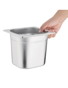 Bac Gastronorme inox GN 1/6 150mm Vogue - 2,2 L 2