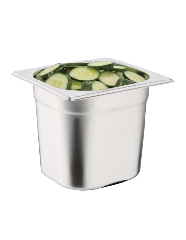 Bac Gastronorme inox GN 1/6 150mm Vogue - 2,2 L