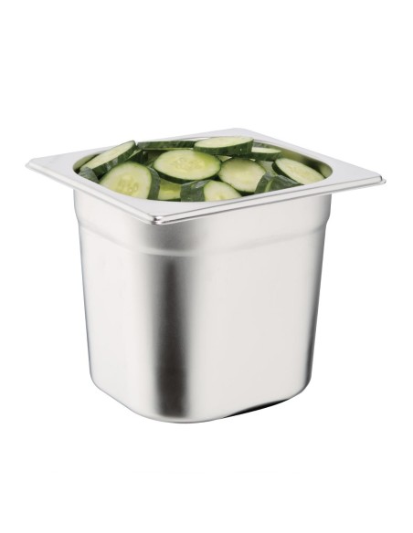 Bac Gastronorme inox GN 1/6 150mm Vogue - 2,2 L