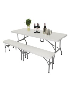 Table pliable Bolero blanche 1829mm - durable et pratique 2
