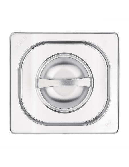 Couvercle GN 1/6 inox Vogue - Qualité 201