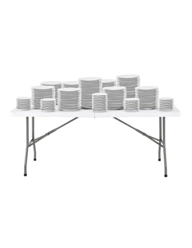 Table pliable Bolero blanche 1829mm - durable et pratique