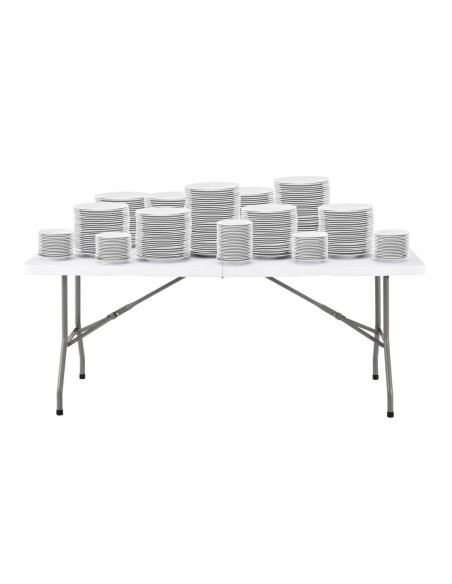 Table pliable Bolero blanche 1829mm - durable et pratique