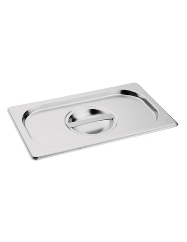 Couvercle GN 1/9 inox Vogue - Qualité 201