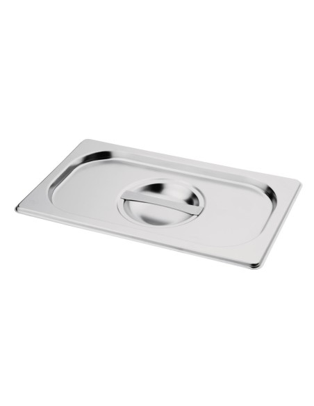 Couvercle GN 1/9 inox Vogue - Qualité 201