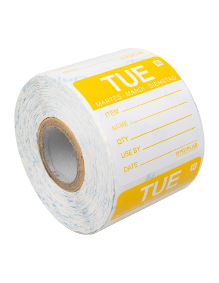 Etiquette amovible Hygiplas Mardi 500 pcs - 50mm