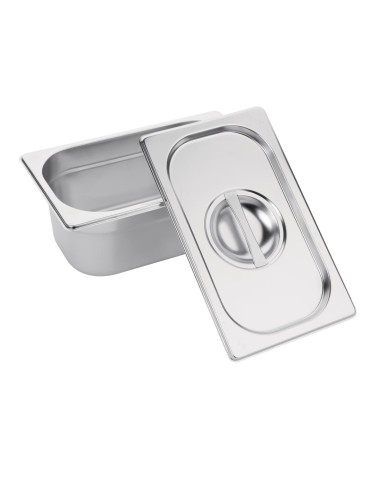 Couvercle GN 1/9 inox Vogue - Qualité 201