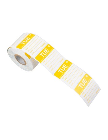 Etiquette amovible Hygiplas Mardi 500 pcs - 50mm