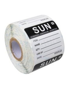 Etiquette amovible Hygiplas Dimanche - lot de 500 2