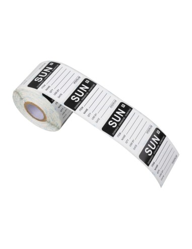 Etiquette amovible Hygiplas Dimanche - lot de 500