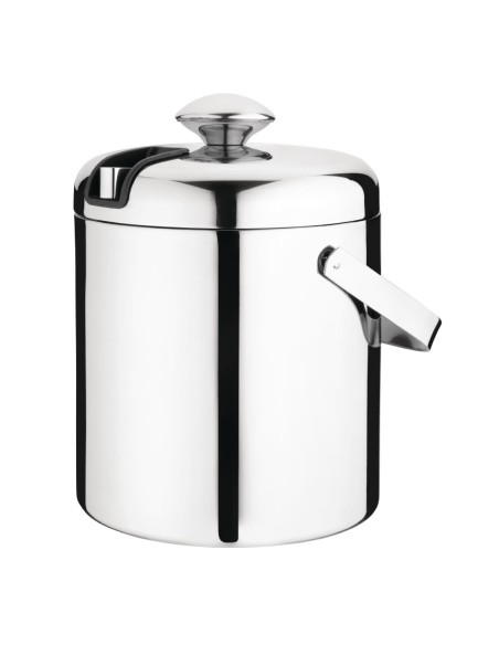 Seau à glace inox 1,23L avec pince - Olympia