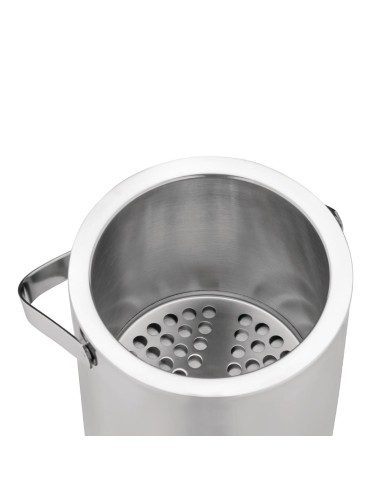 Seau à glace inox 1,23L avec pince - Olympia