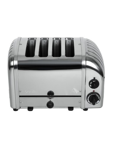 Toaster 4 tranches Dualit 42174 - Grille-pain combiné inox