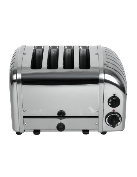 Toaster 4 tranches Dualit 42174 - Grille-pain combiné inox